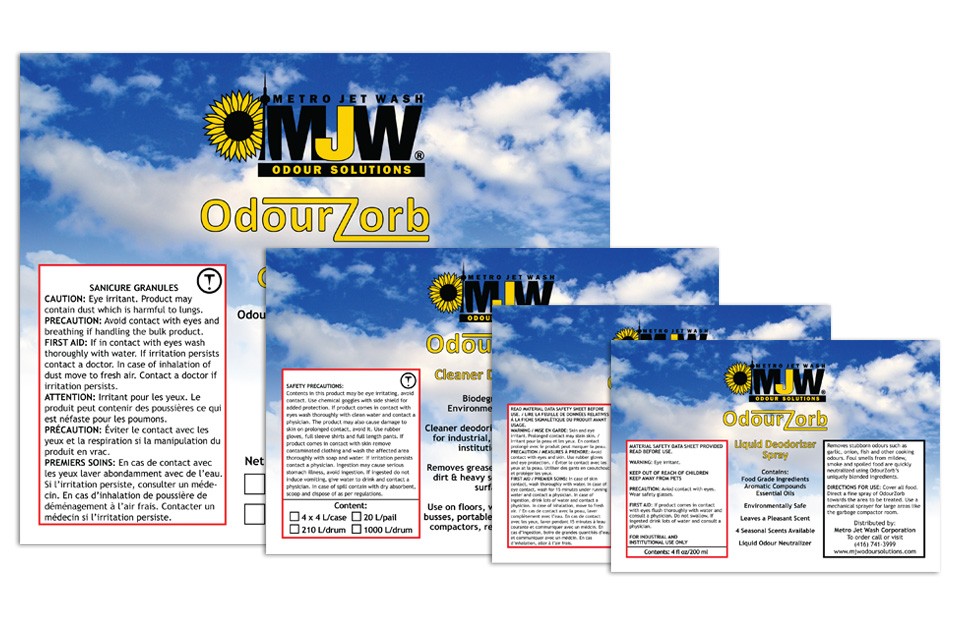 Label - Graphic Design - MJW Odour Solutions Featured